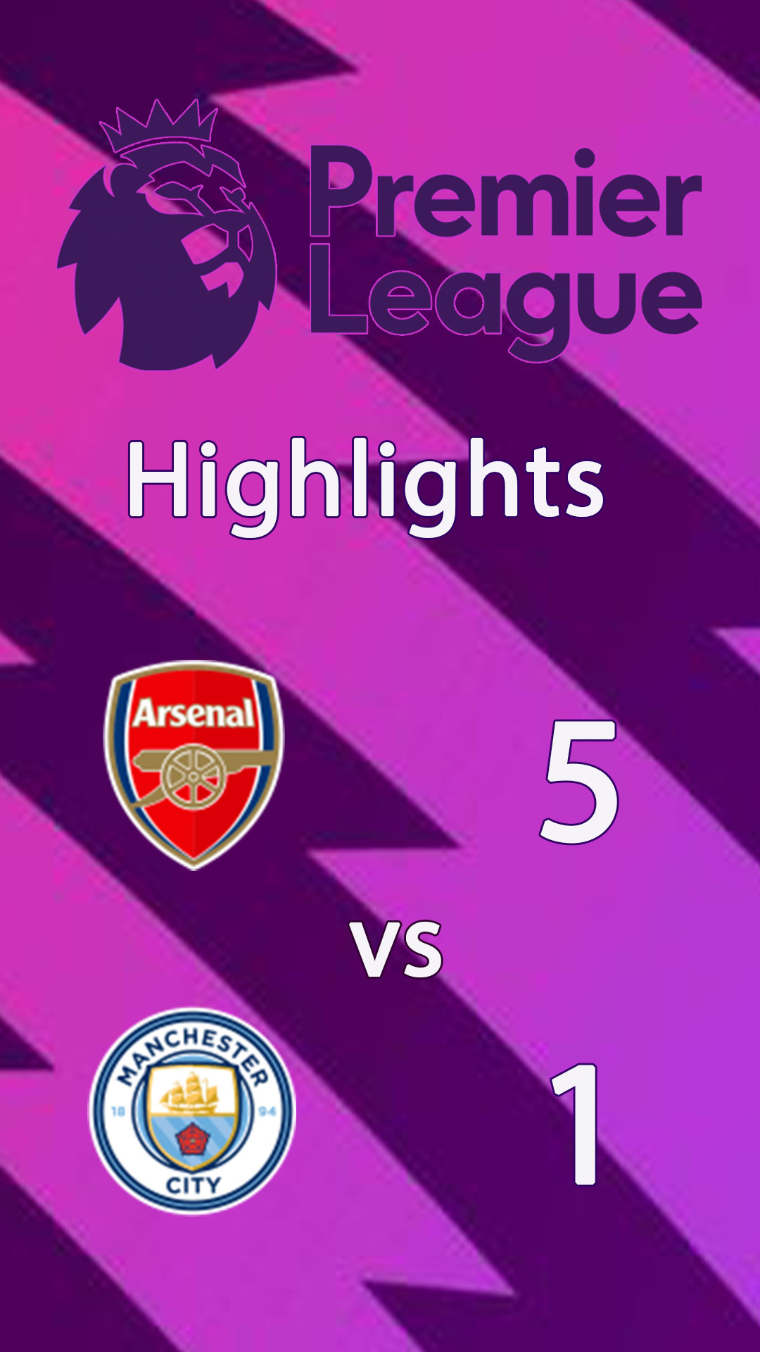 Arsenal 5 - 1 Manchester City : Highlight Premier League 24/25 - อาร์เซน่อล พบ แมนเชสเตอร์ ซิตี้ : ไฮไลท์ พรีเมียร์ลีก 2024/25